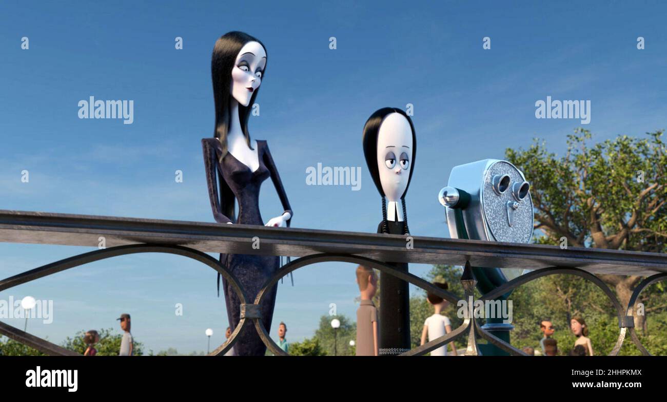 The Addams Family 2 is a 2021 computer-animated supernatural black comedy  road film directed by Greg Tiernan and Conrad Vernon, co-directed by Laura  Brousseau and Kevin Pavlovic. This photograph is for editorial