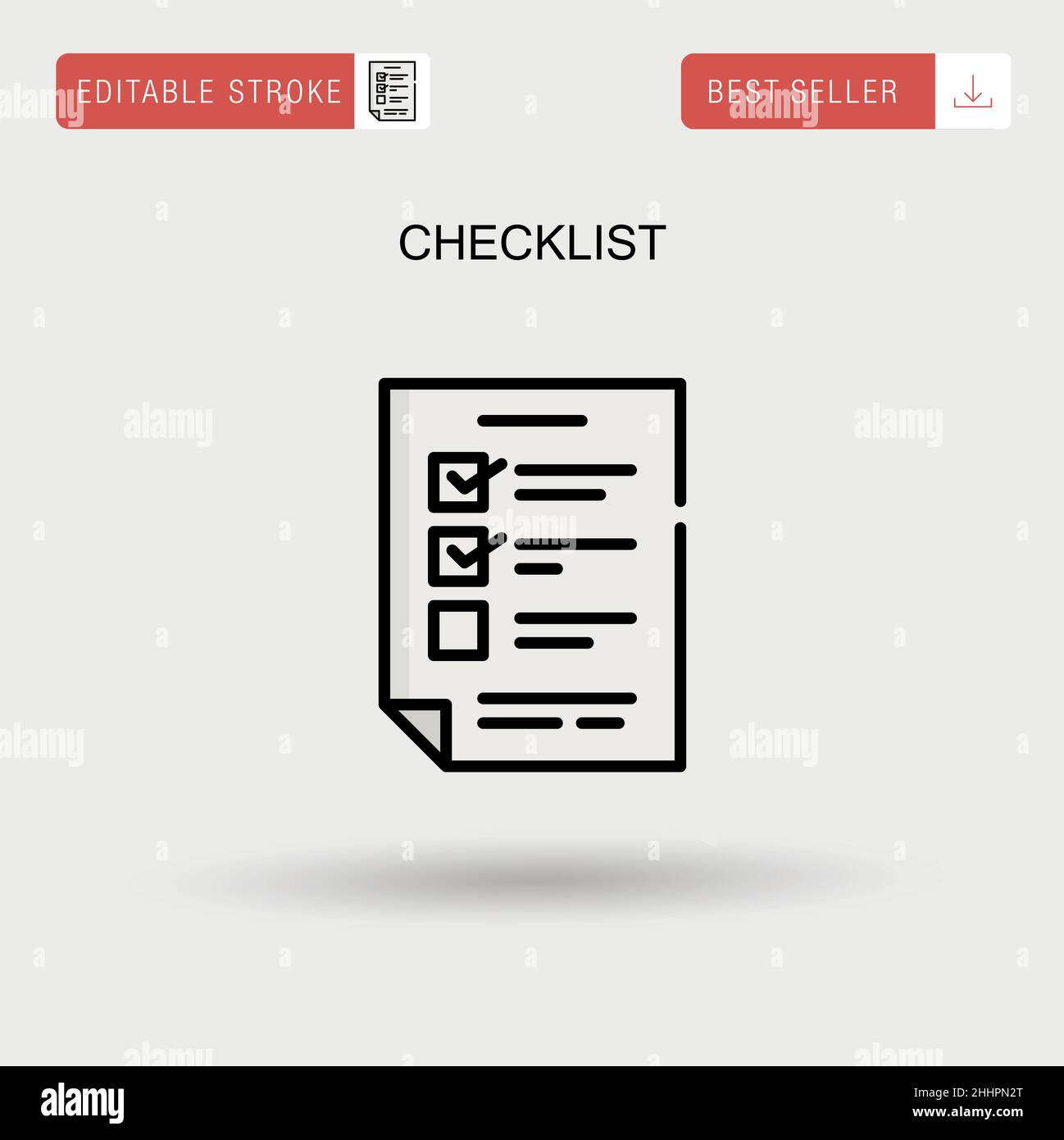 Checklist Simple vector icon Stock Vector Image & Art - Alamy