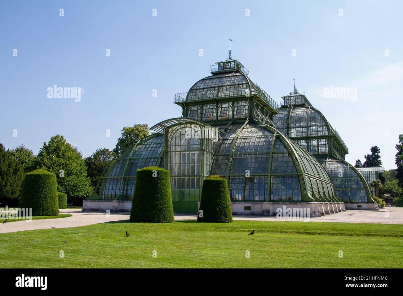 Vienna, Austria, July 22, 2021. The Palmenhaus Schonbrunn is a large greenhouse with plants from all over the world. There are four greenhouses in tot Stock Photo