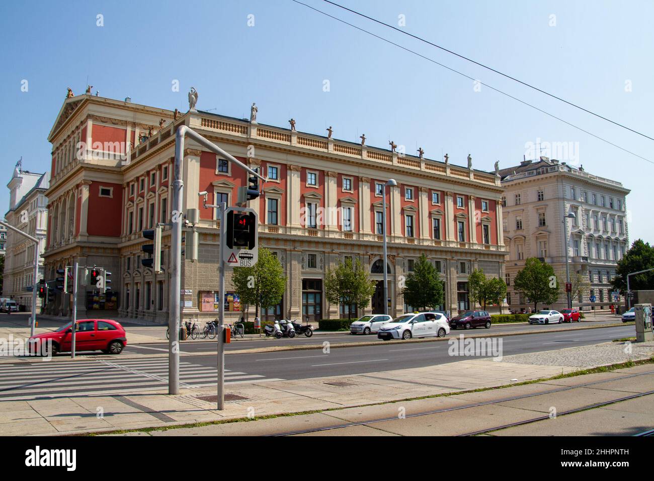 Vienna, Austria, July 23, 2021. The Musikverein Vienna, House of the Vienna Musical Union is a concert hall renowned for its acoustics and considered Stock Photo
