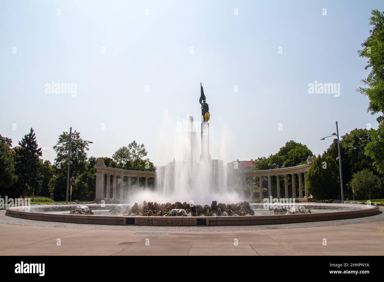 Vienna, Austria, July 23, 2021. The Red Army Memorial is a monument to Soviet soldiers who died during the liberation of Austria from fascism Stock Photo