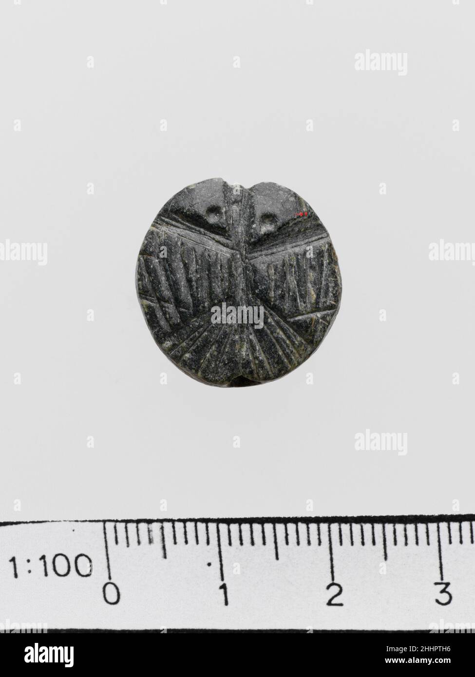 Steatite lentoid seal ca. 13001200 B.C. Minoan Goddess as bird