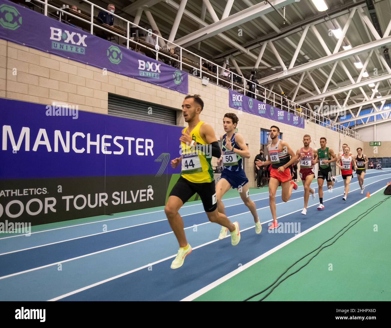 MANCHESTER - ENGLAND 23 JAN 22: Yassin Bouih (ITA) competing in the ...