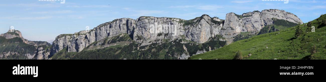 Ebenalp mountain chains, Appenzell, Switzerland Stock Photo - Alamy