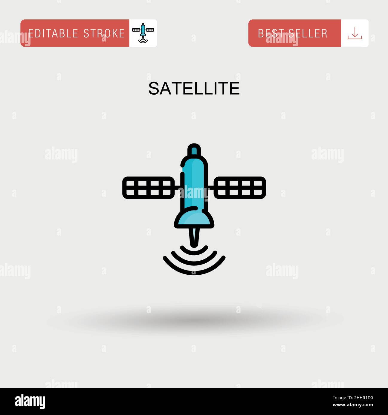 Satellite Simple vector icon Stock Vector Image & Art - Alamy