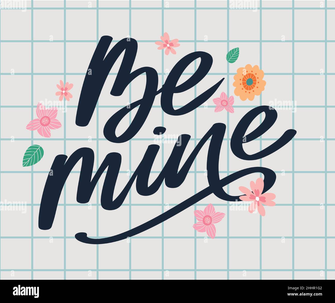 Be mine Valentine's day template for banner design. Background Romantic ...