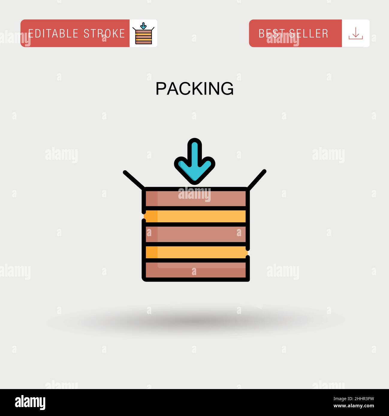 Packing Simple vector icon Stock Vector Image & Art - Alamy