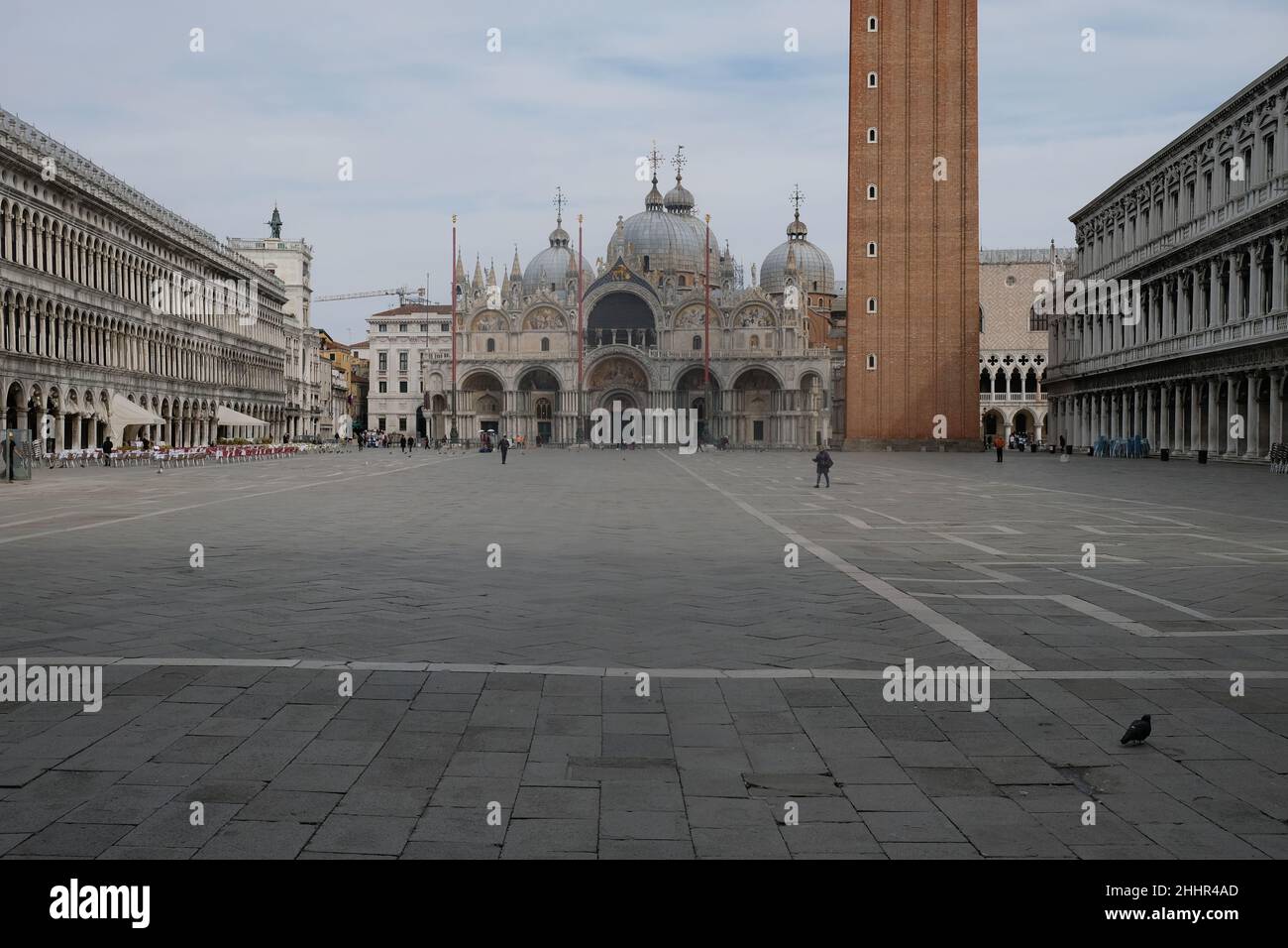 Views of Venice during the lockdown caused by coronavirus disease. Venice. Italy, March 20, 2020. Stock Photo