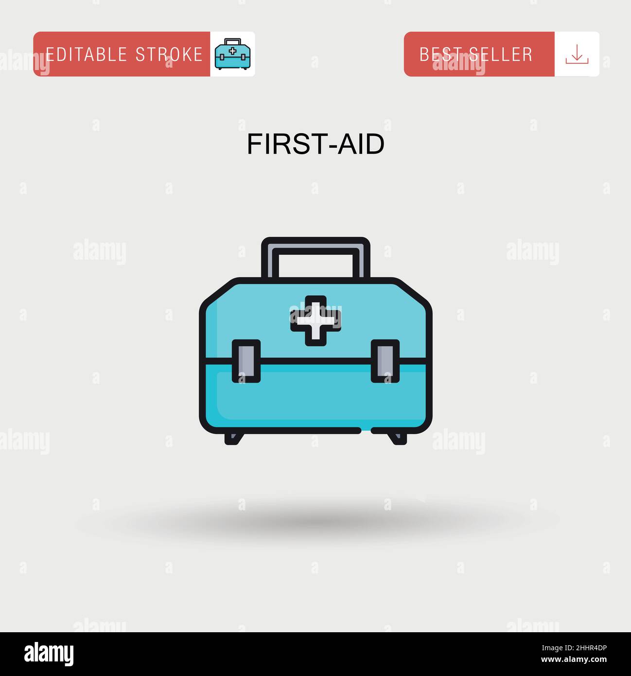 First-aid Simple vector icon. Stock Vector