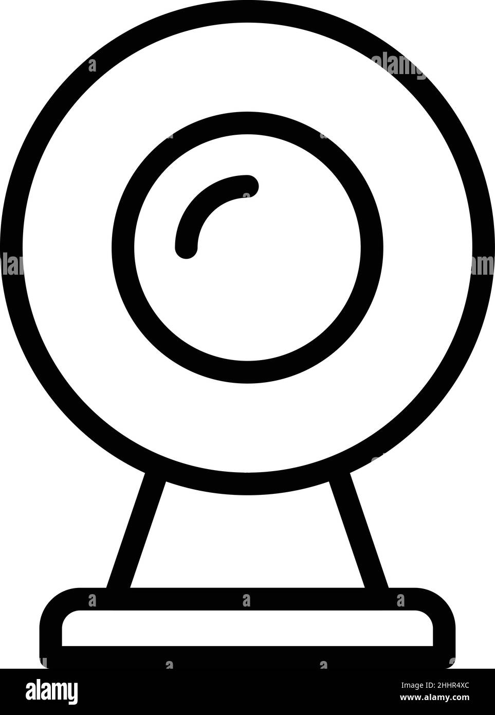 Web camera icon outline vector. Store laptop. Retail mobile Stock ...