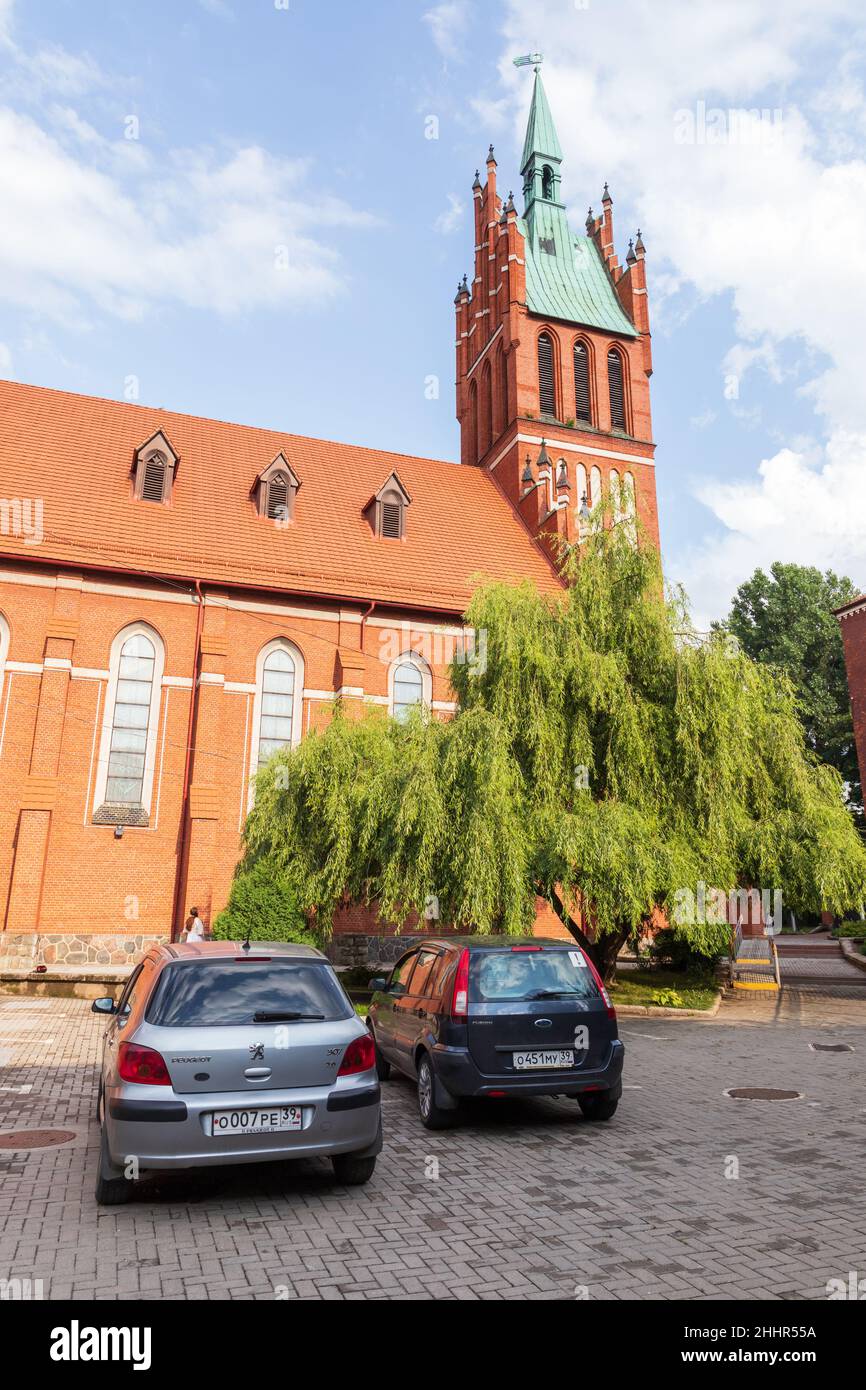 Kaliningrad, Russia - July 30, 2021: Kaliningrad Regional Philharmonic, concert hall exterior, Kaliningrad Stock Photo