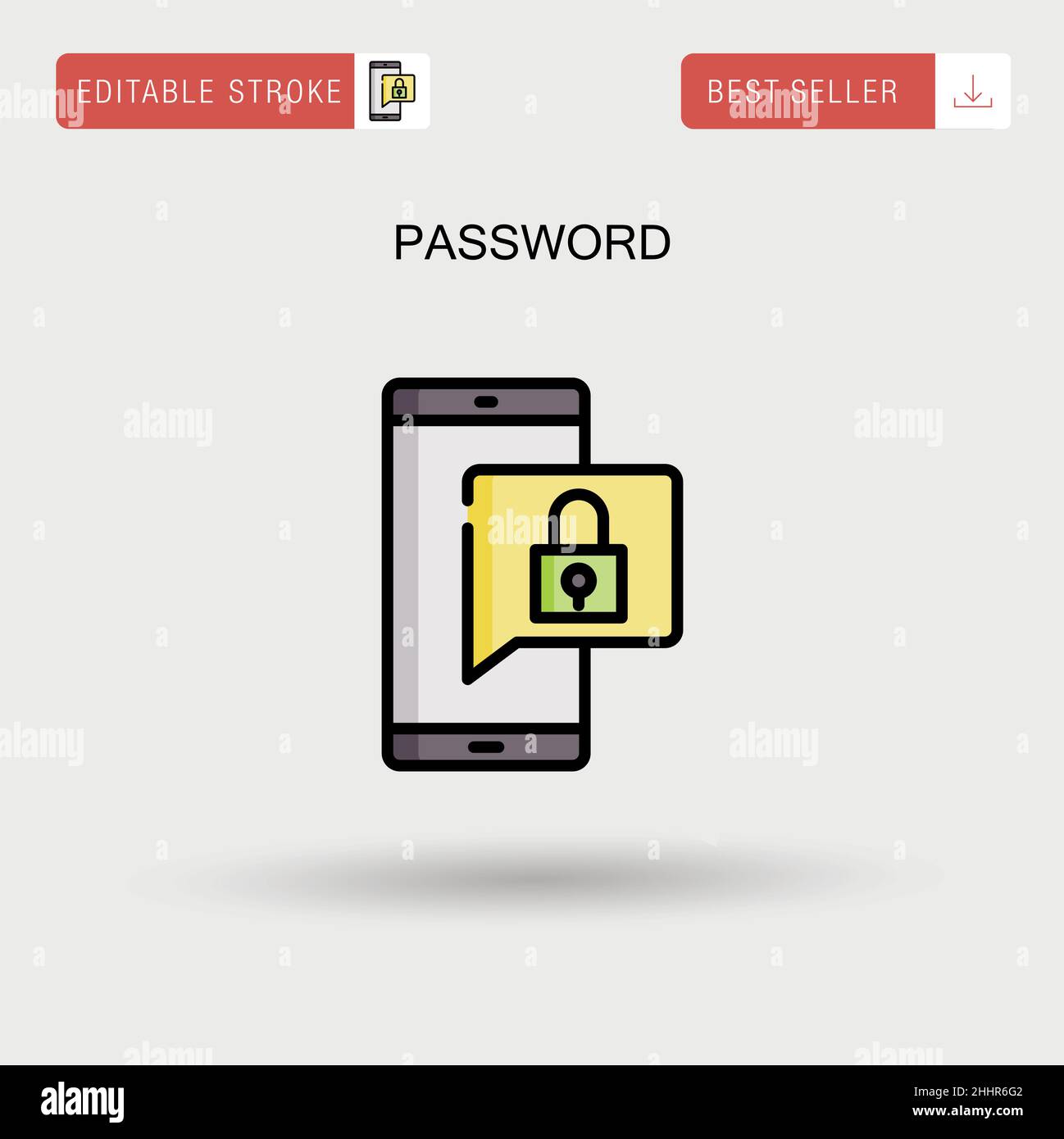 Password Simple vector icon Stock Vector Image & Art - Alamy