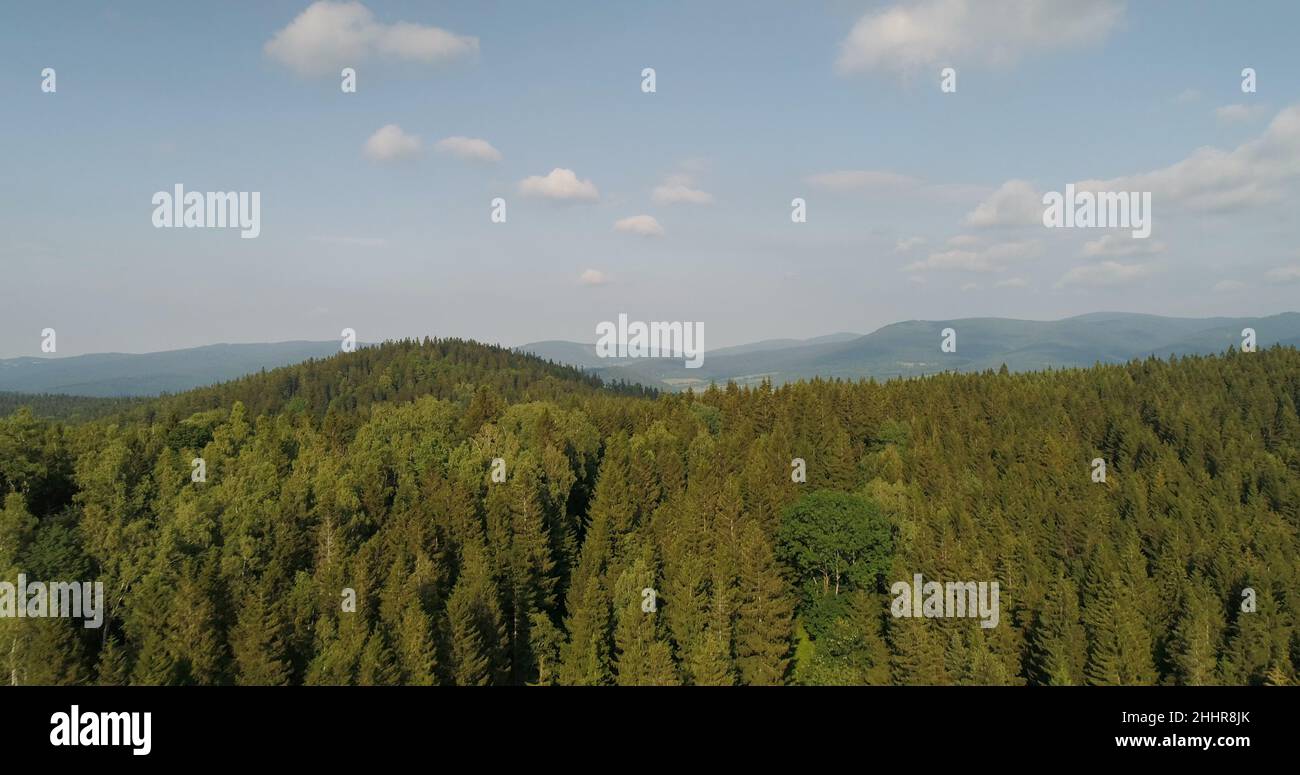 Aerial view field forest mountains hi-res stock photography and images ...