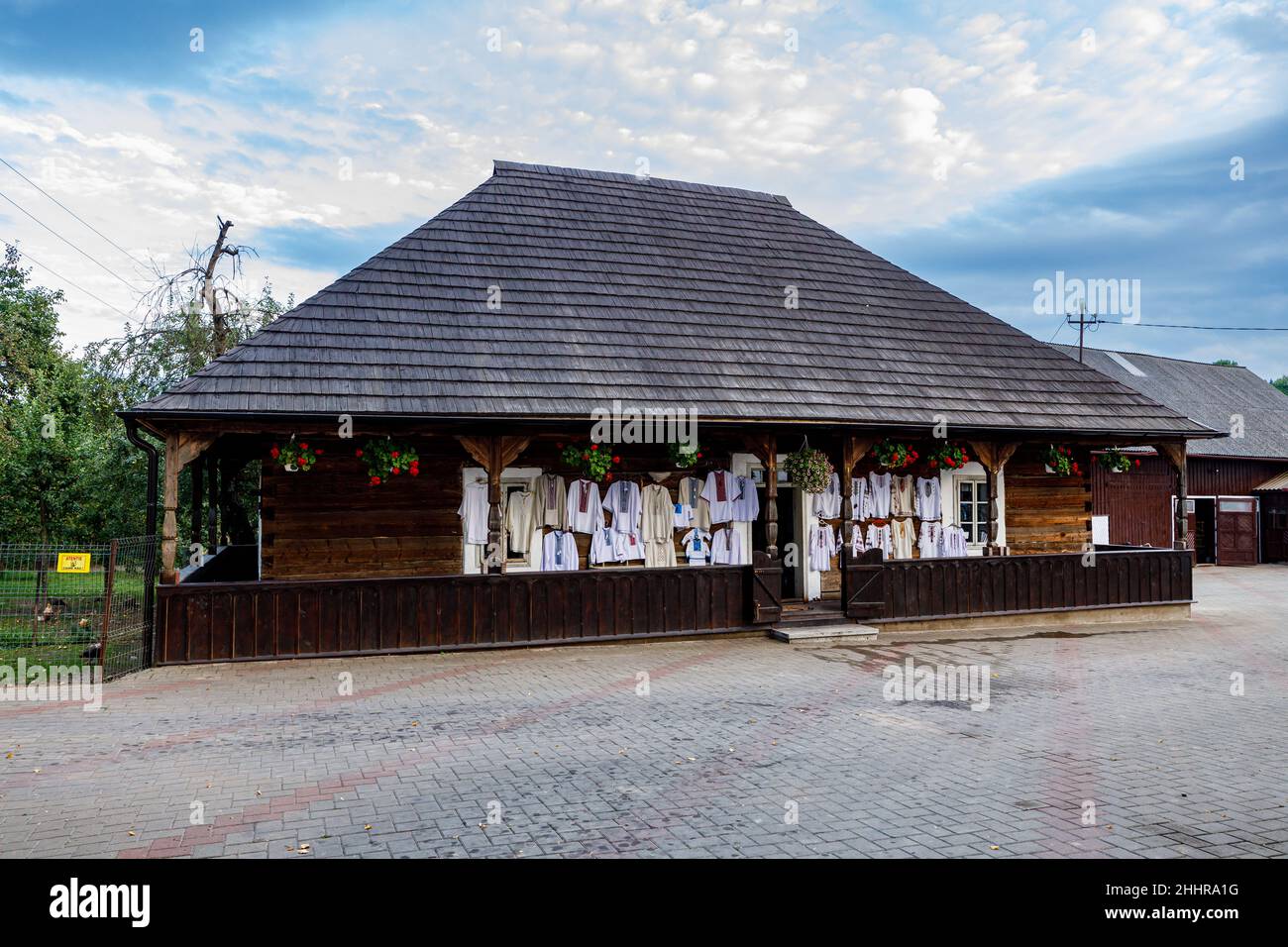 The tourist market of Humor in Romania Stock Photo