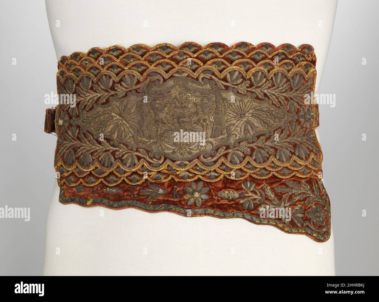 Belt early 18th century European Although the culture associated with this belt has yet to be
