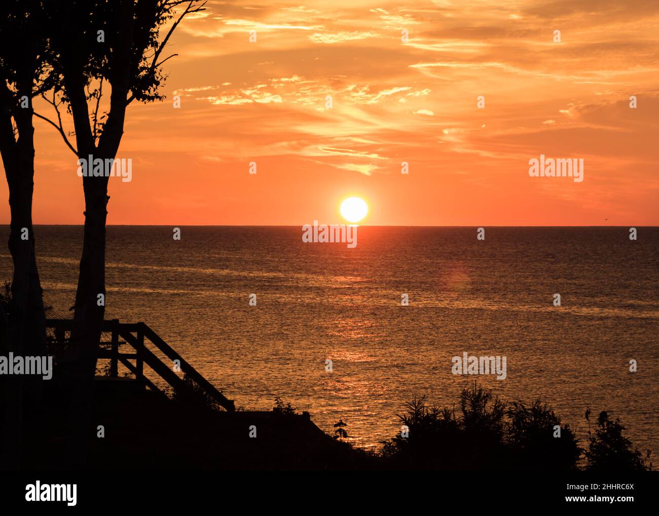 Sunrise in Cape Breton Island, Nova Scotia, Canada Stock Photo