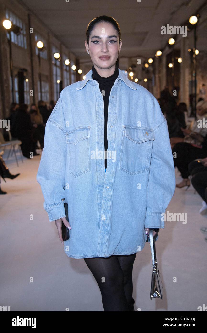 Fiona Zanetti attending the Alexandre Vauthier Haute Couture Spring