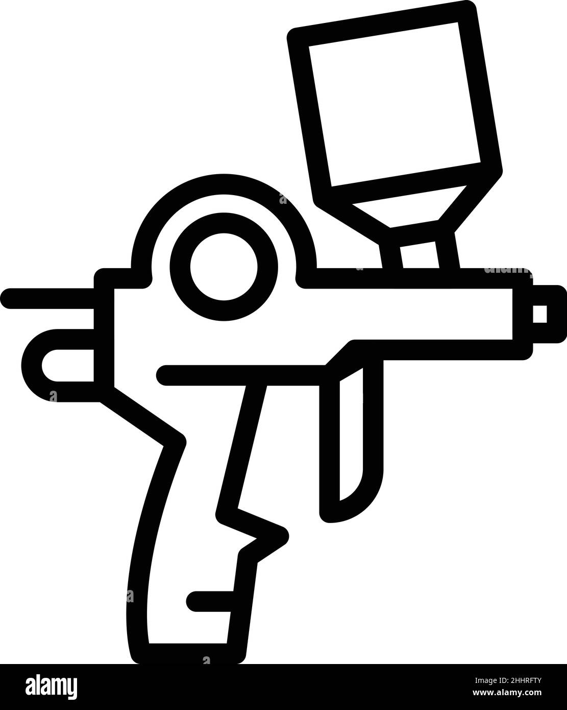 Autobody sprayer icon outline vector. Spray paint. Painter car Stock ...