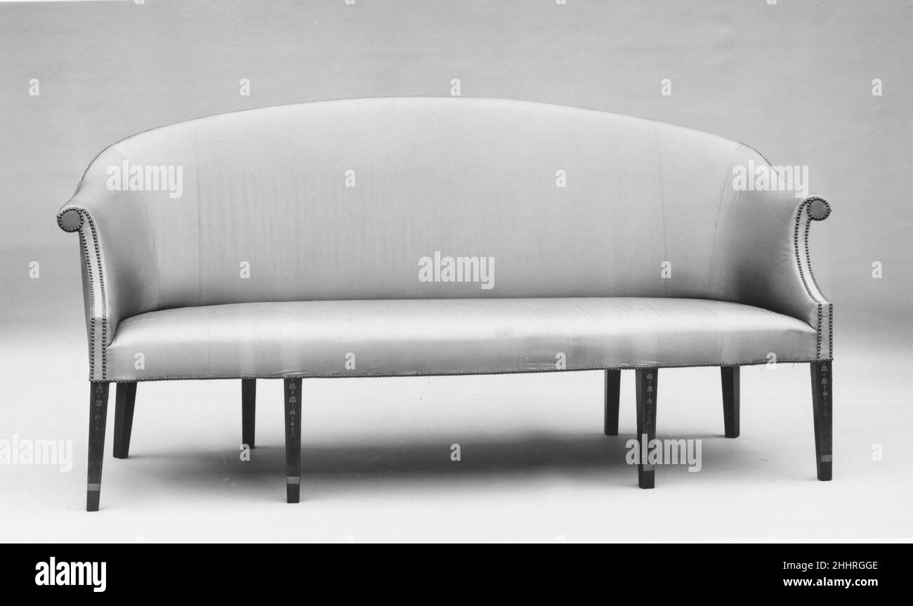 Antique curved sofa Black and White Stock Photos & Images - Alamy