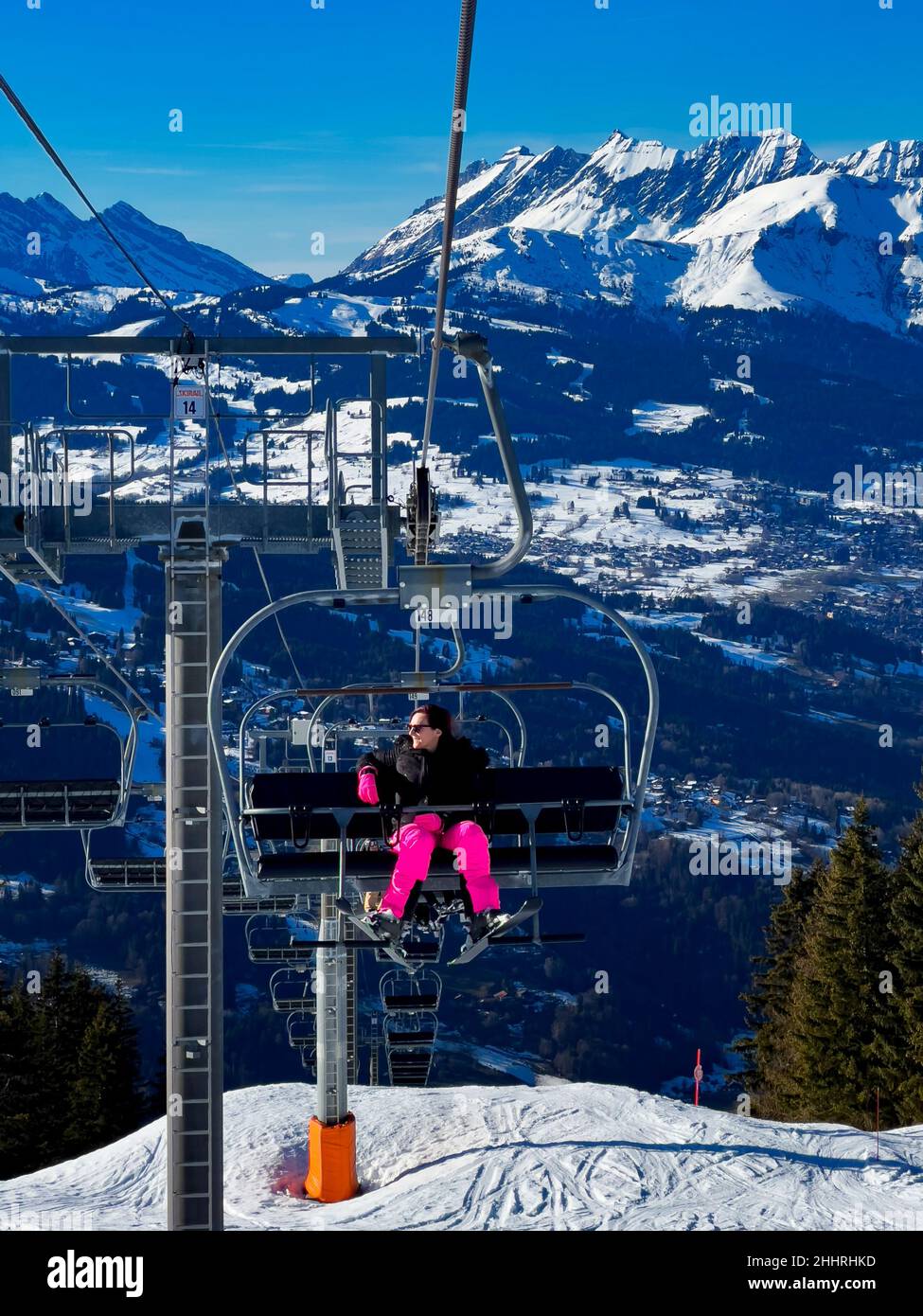 Panorama view chair lift in hi-res stock photography and images - Alamy