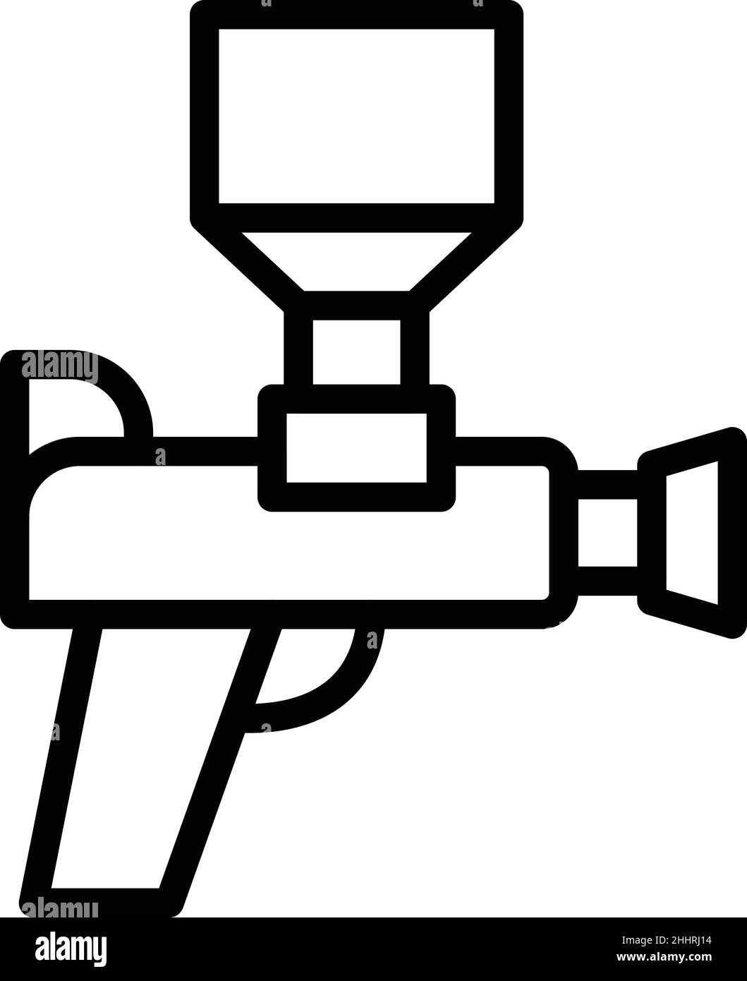 Sprayer icon outline vector. Paint gun. Spray painter Stock Vector