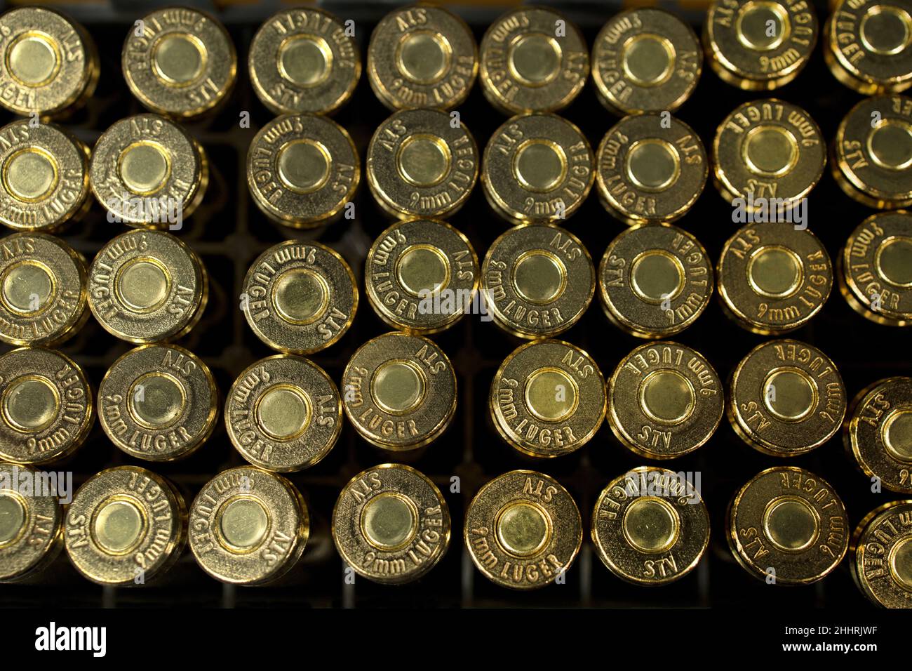 9 mm, 9mm, 9x19mm luger, ammo, ammunition, arms, arms trade, background, brass, bullet, bullets, bunch, centerfire, closeup, crime, criminal, defence, Stock Photo