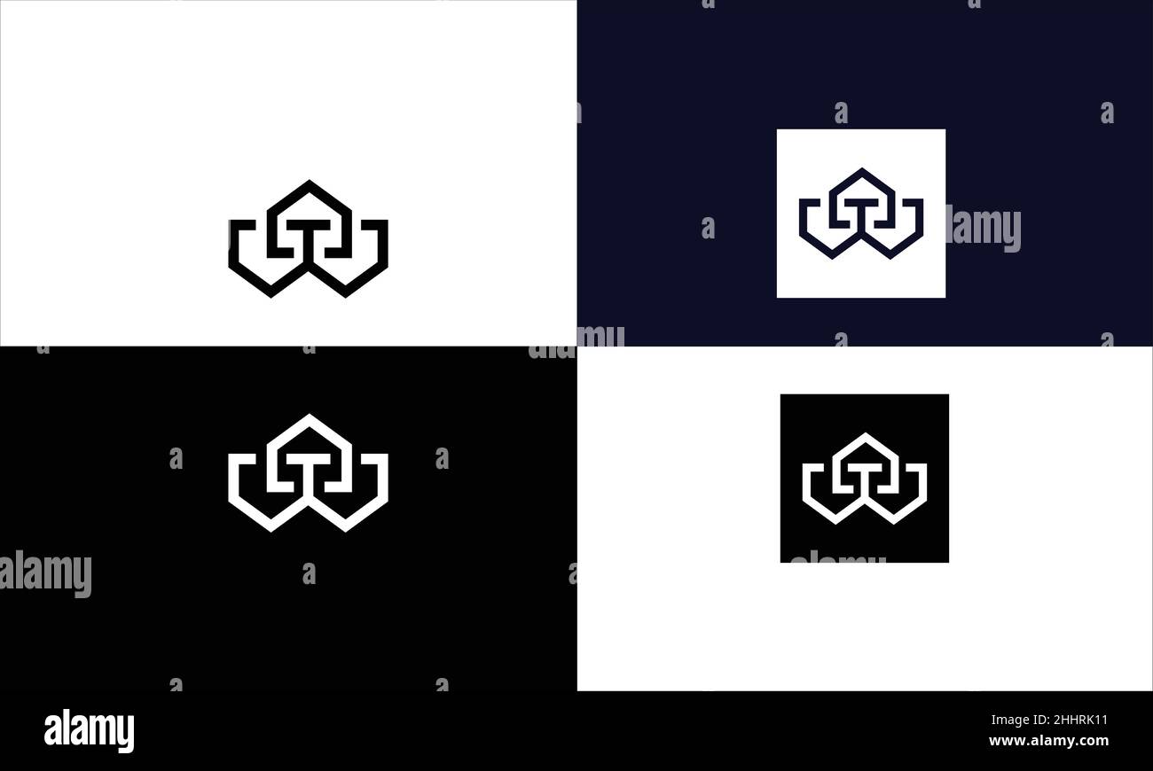 Real Estate Logo Design For Business Stock Vector