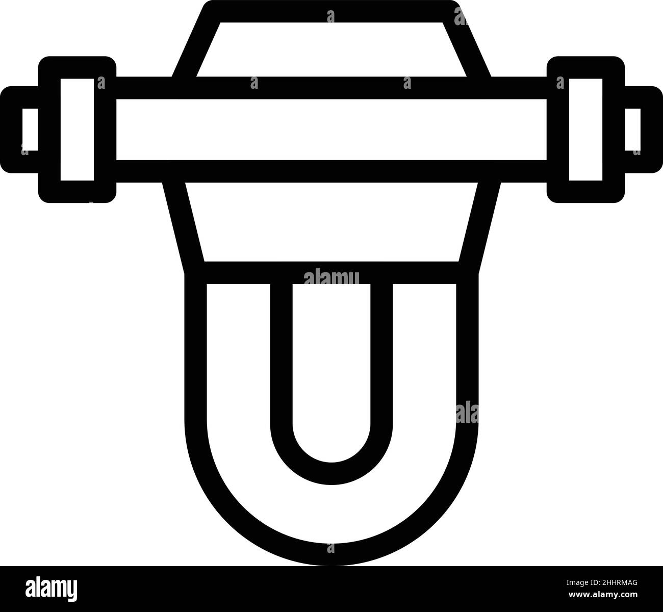 Osmosis desalination icon outline vector. Water filter. System filtration Stock Vector