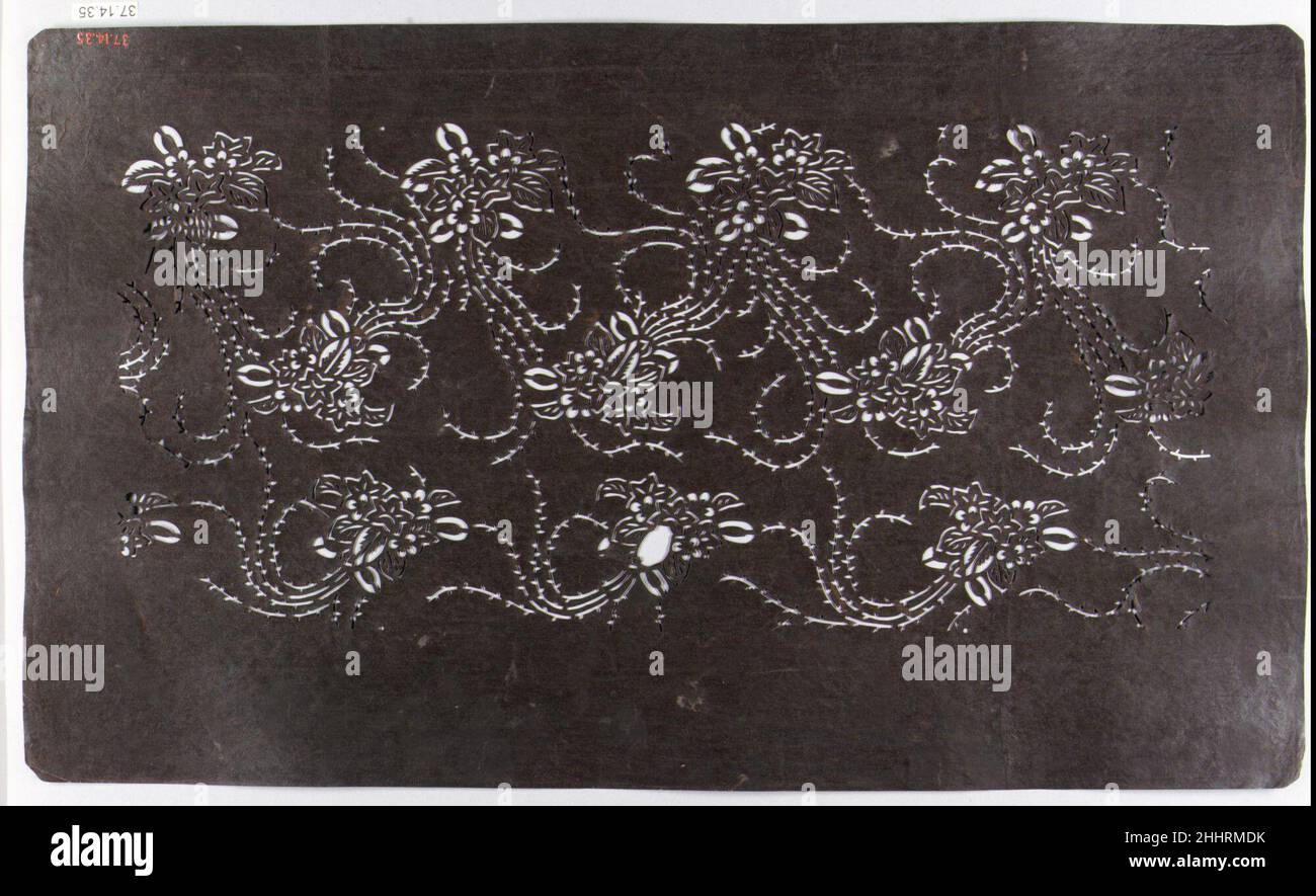 Stencil early 19th century Japan. Stencil. Japan. early 19th century ...