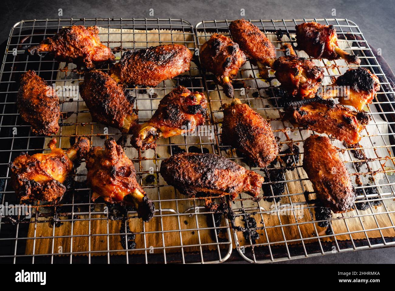 Crispy Baked Chicken Wings on a Sheet Pan Broiled chicken wings