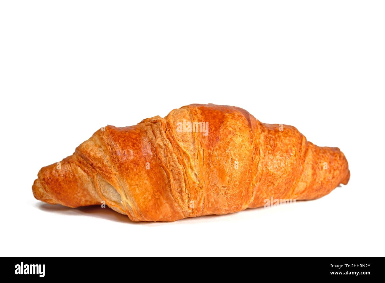 Croissant pastry isolated against white background Stock Photo