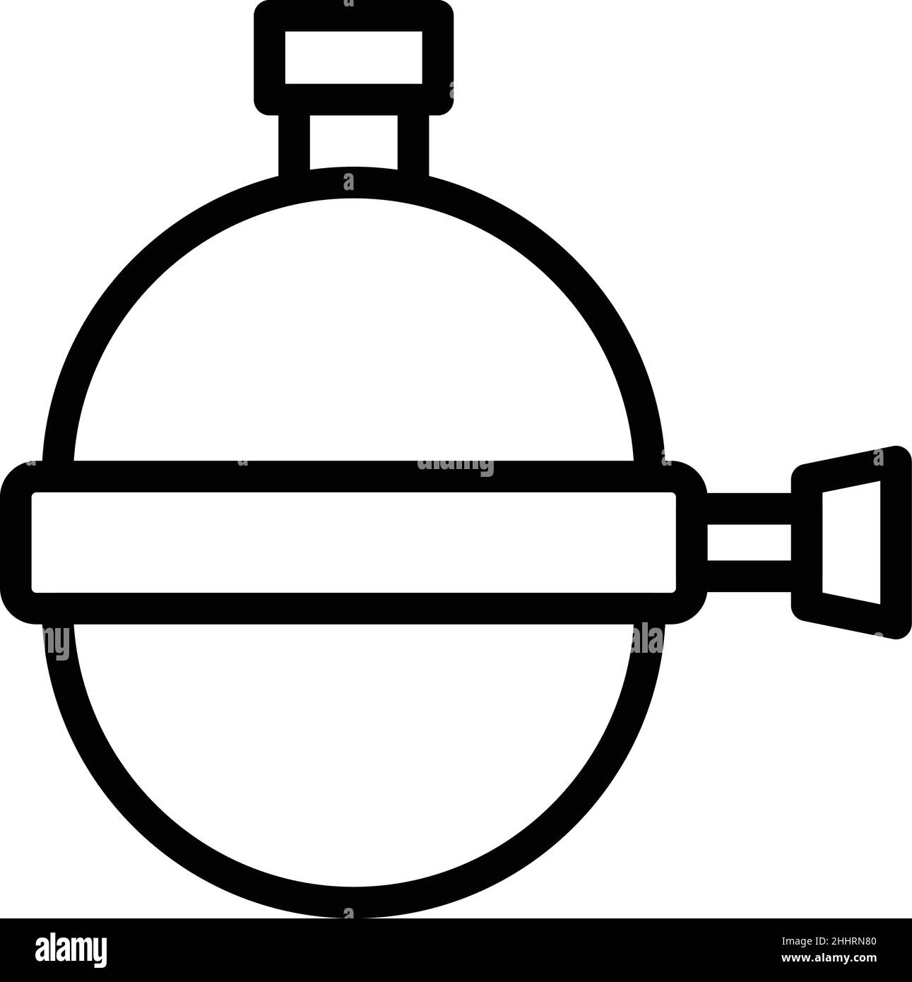 Reverse osmosis system icon outline vector. Water filter. Plant equipment Stock Vector