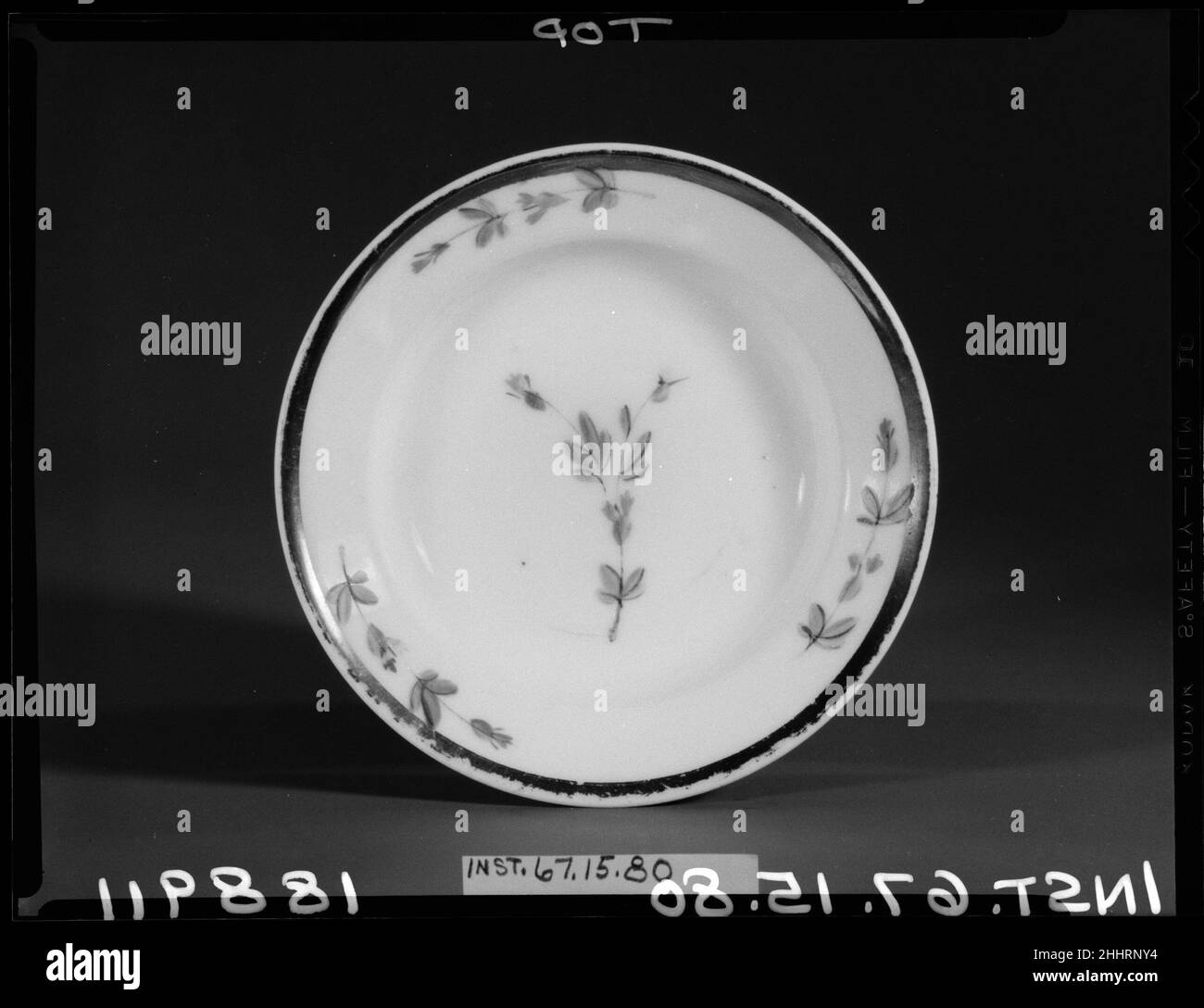 Saucer 181530 French. Saucer. French. 181530. Porcelain. Made in