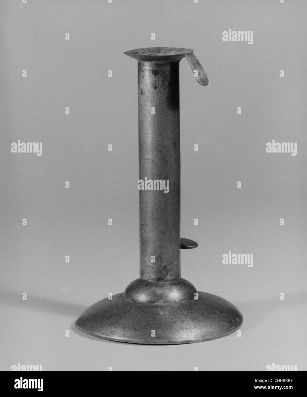 Candlestick 1820–60 United Society of Believers in Christ’s Second Appearing (“Shakers”), Mount Lebanon, New York. Candlestick. American, Shaker. 1820–60. Tin. Made in New Lebanon, New York, United States Stock Photo