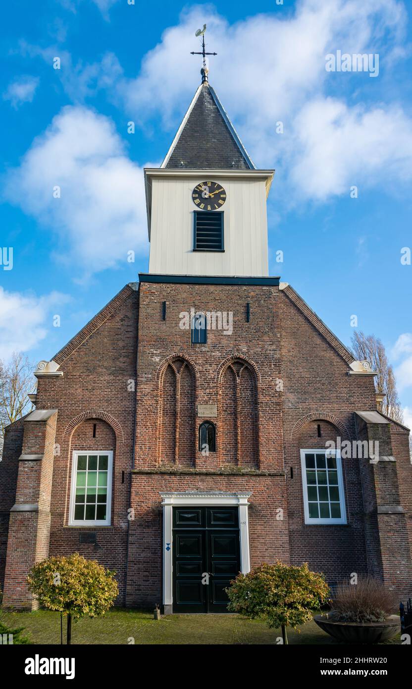 Front view of St. Peter’s Church from 17th century in Amsterdam Sloterdijk Stock Photo