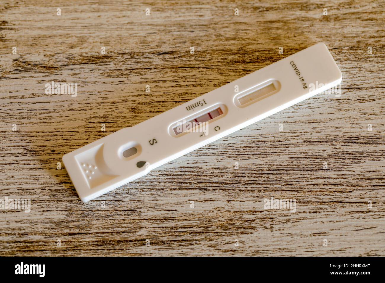 Covid19 antigen test kit positive, Tested for Covid19 with a nasal