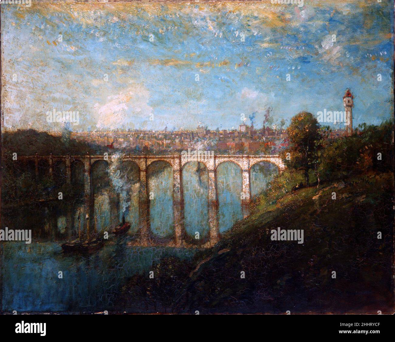 High Bridge, New York 1905 Henry Ward Ranger American. High Bridge, New ...