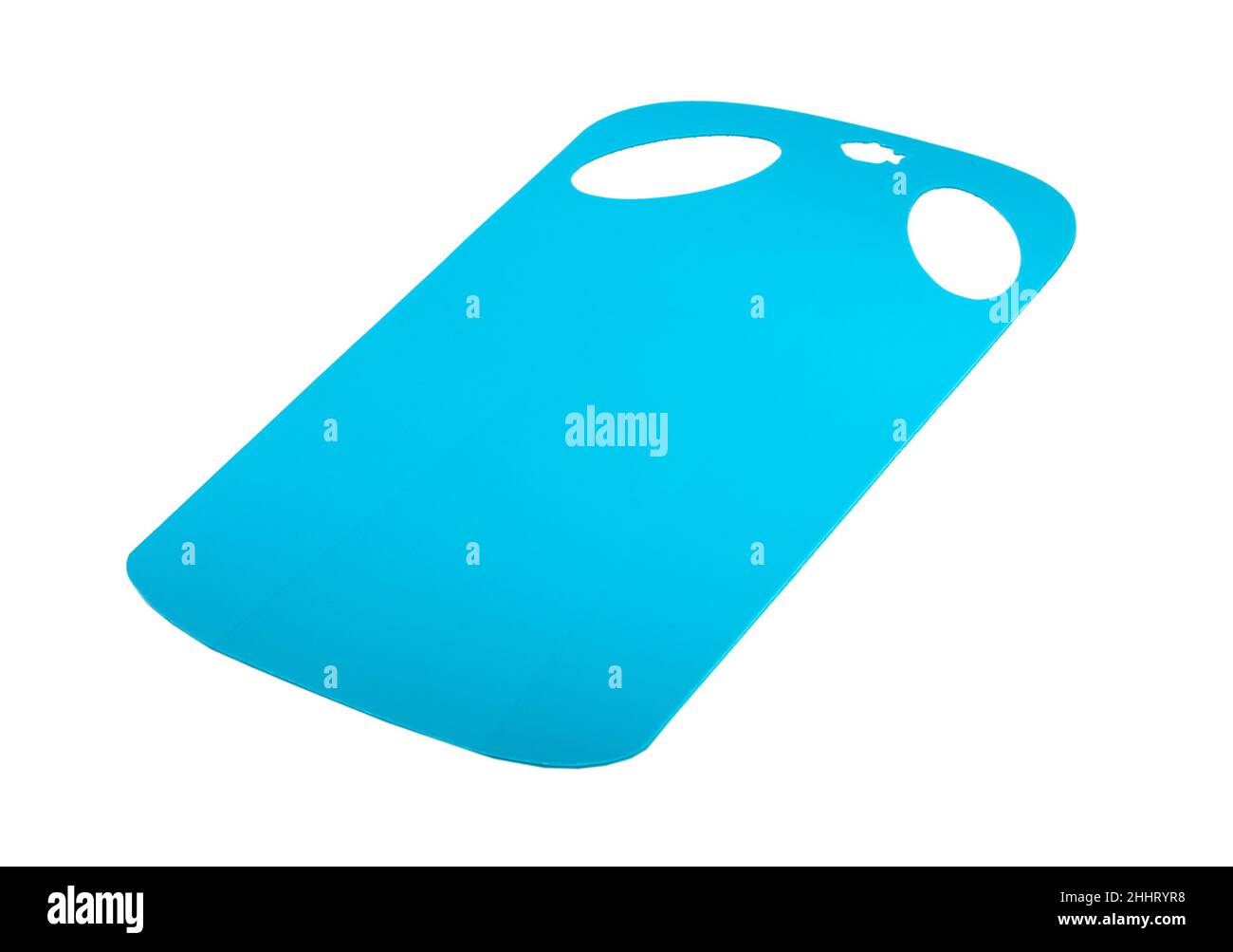 plastic kitchen cutting board isolated on the white Stock Photo