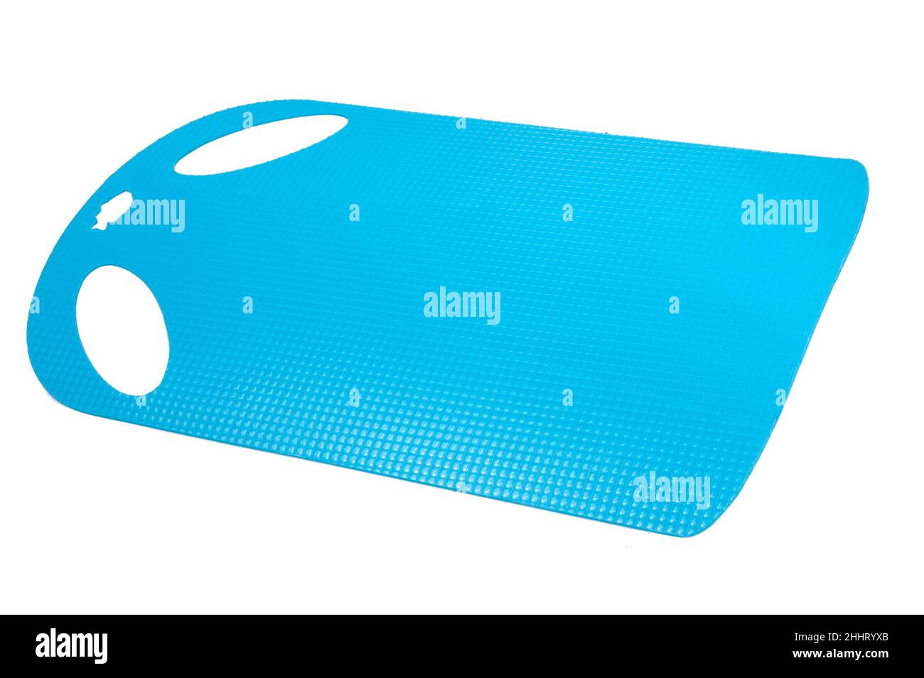 plastic kitchen cutting board isolated on the white Stock Photo