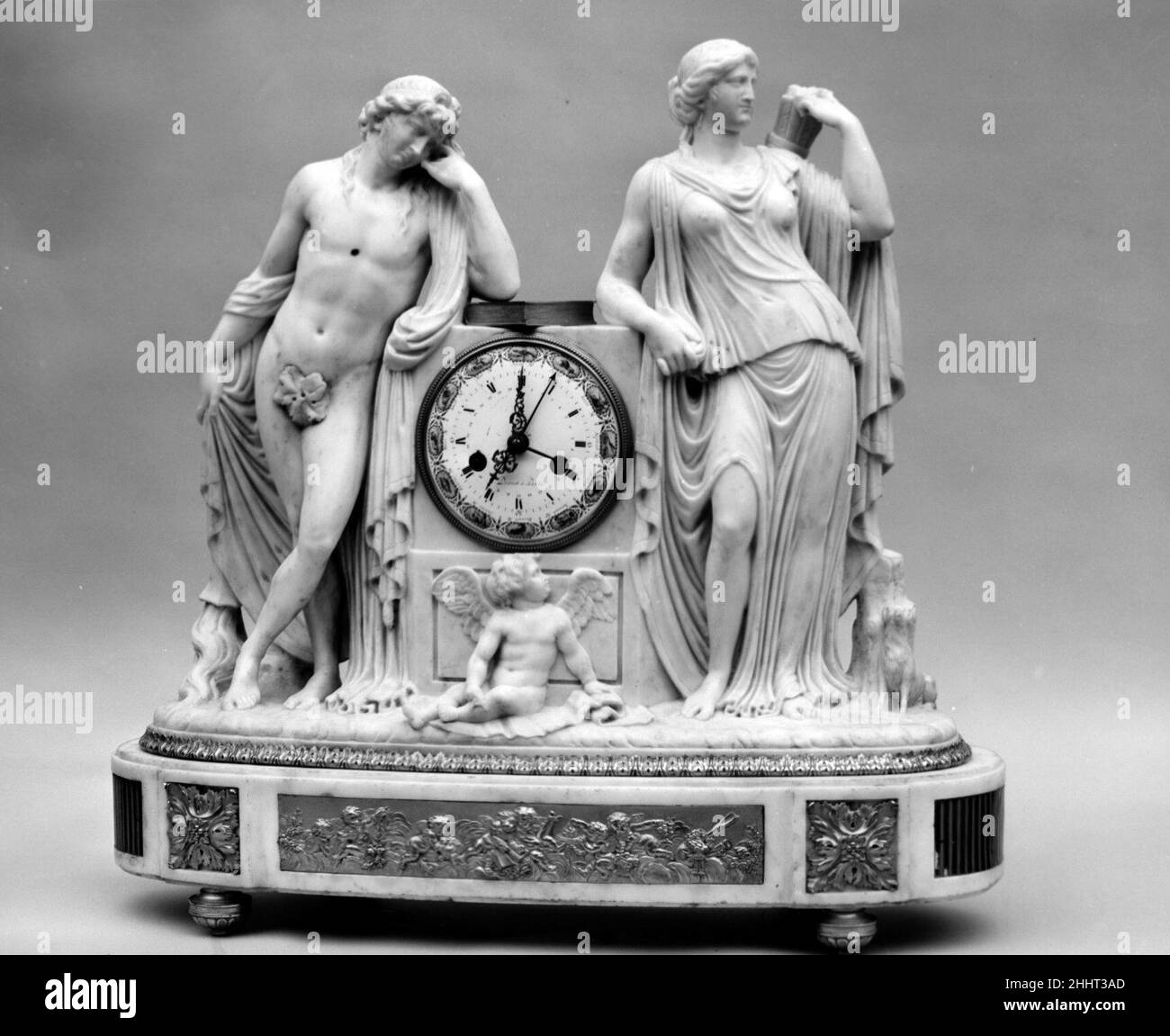 French marble clock Black and White Stock Photos & Images Alamy