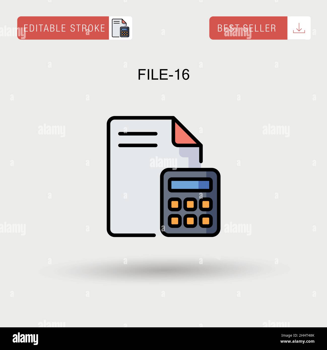 File-16 Simple vector icon Stock Vector Image & Art - Alamy