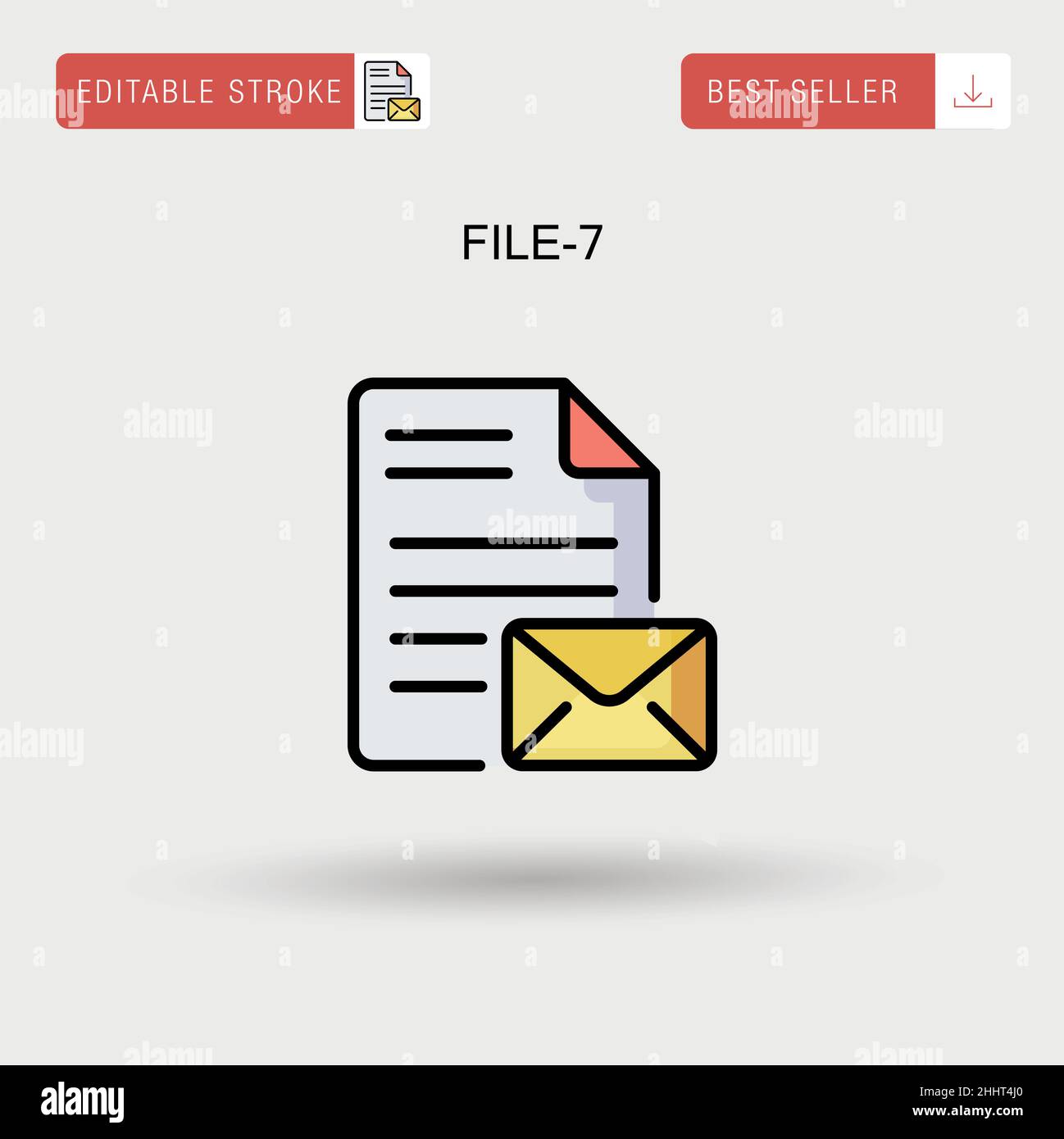 File-7 Simple vector icon Stock Vector Image & Art - Alamy