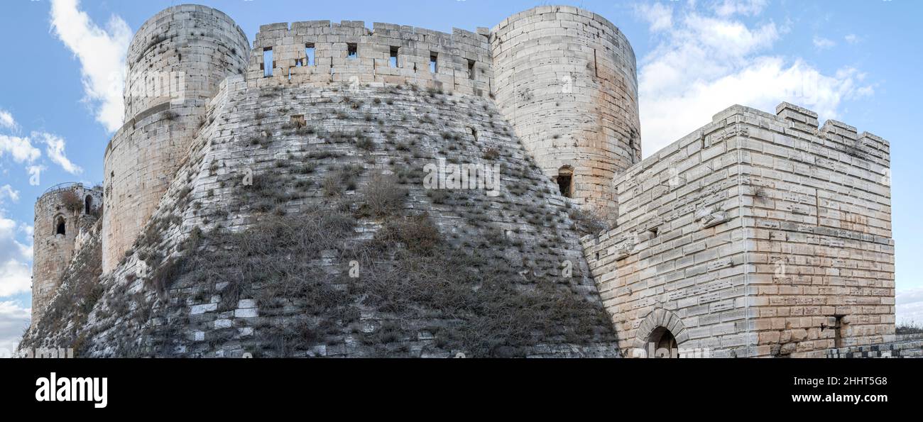 Ruins Of Castle Krak De Chevalier, Syria Stock Photo - Alamy