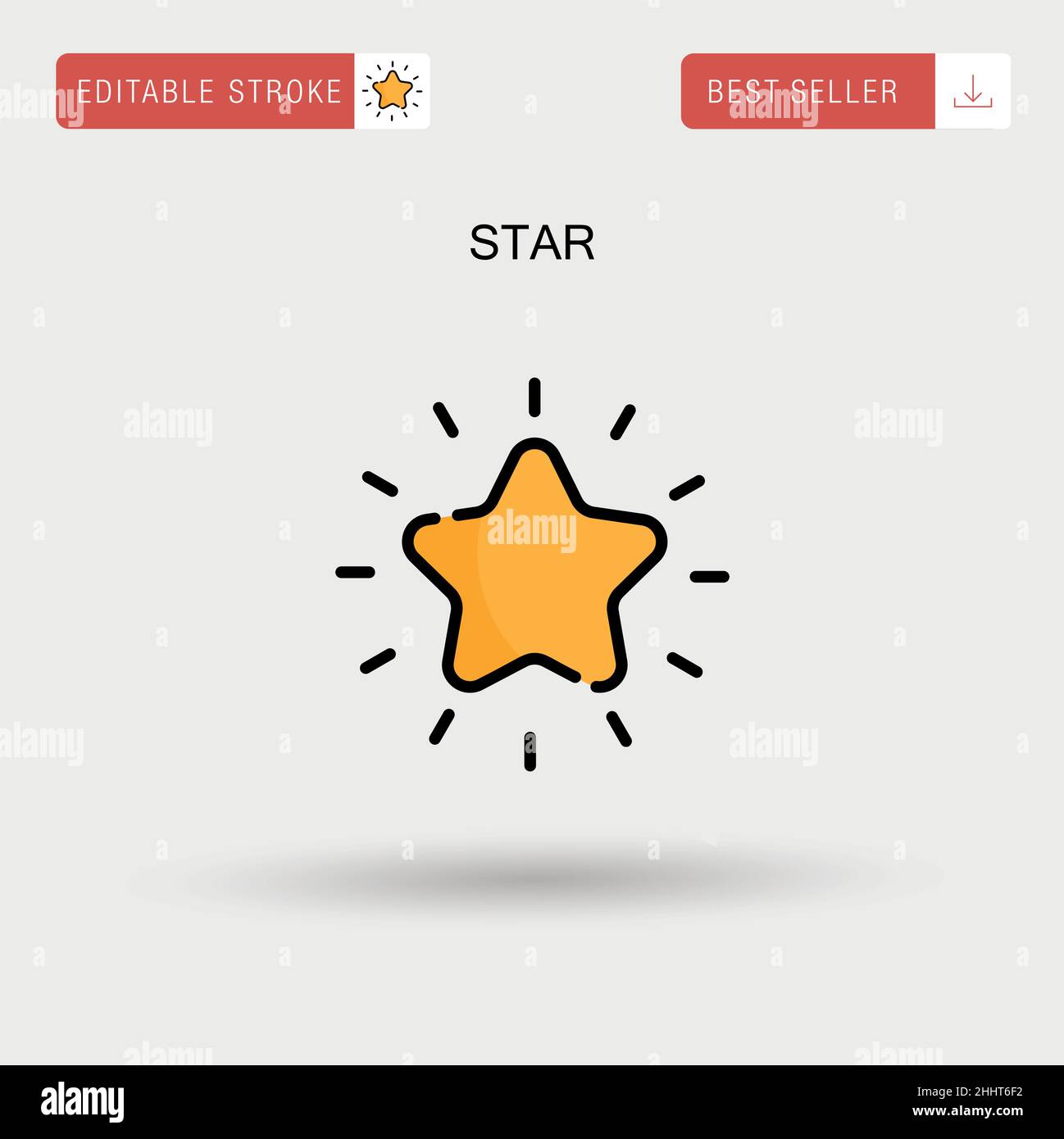 Star Simple vector icon Stock Vector Image & Art - Alamy