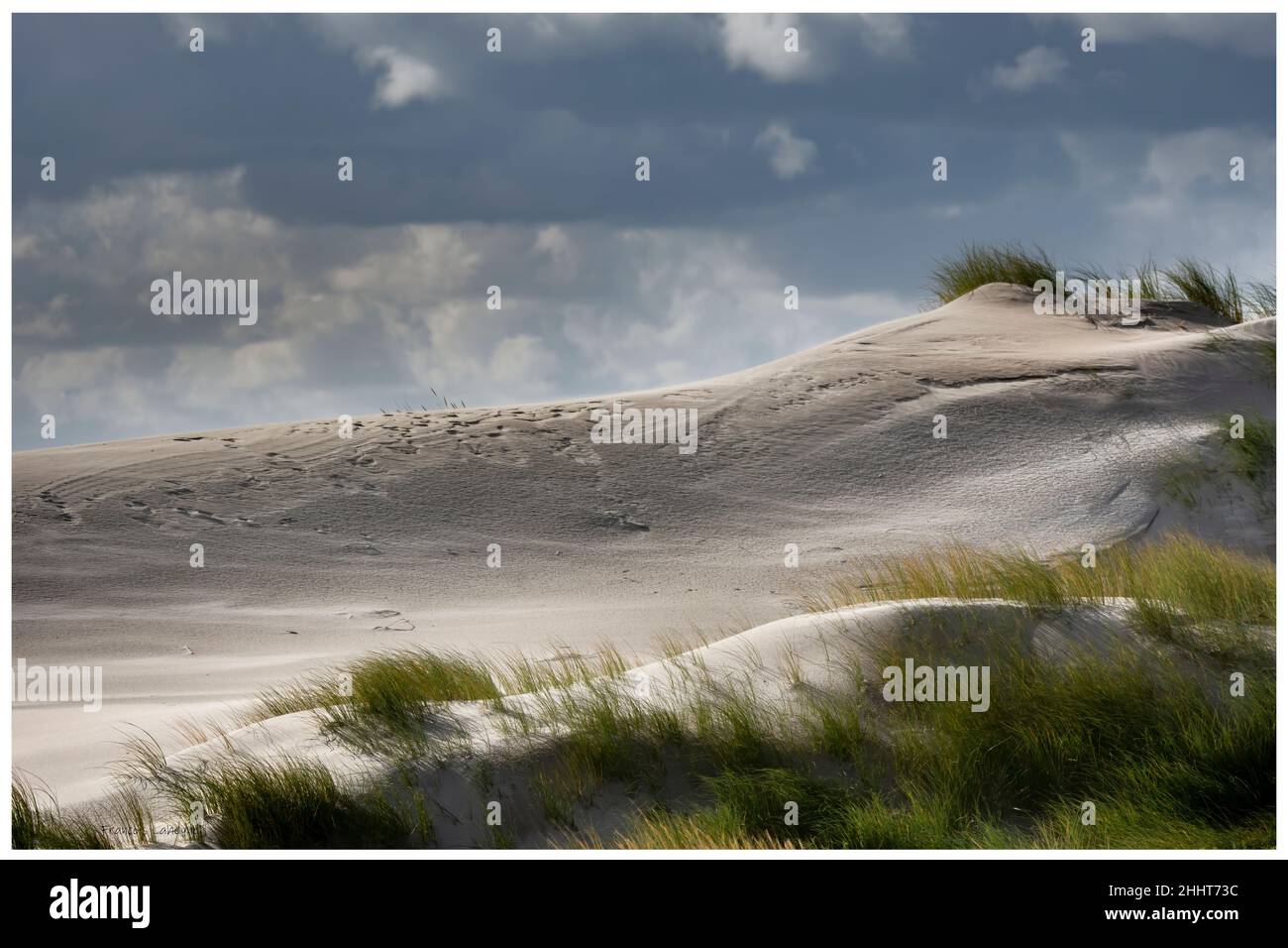 Les dunes de Saint Quentin en Tourmont Stock Photo