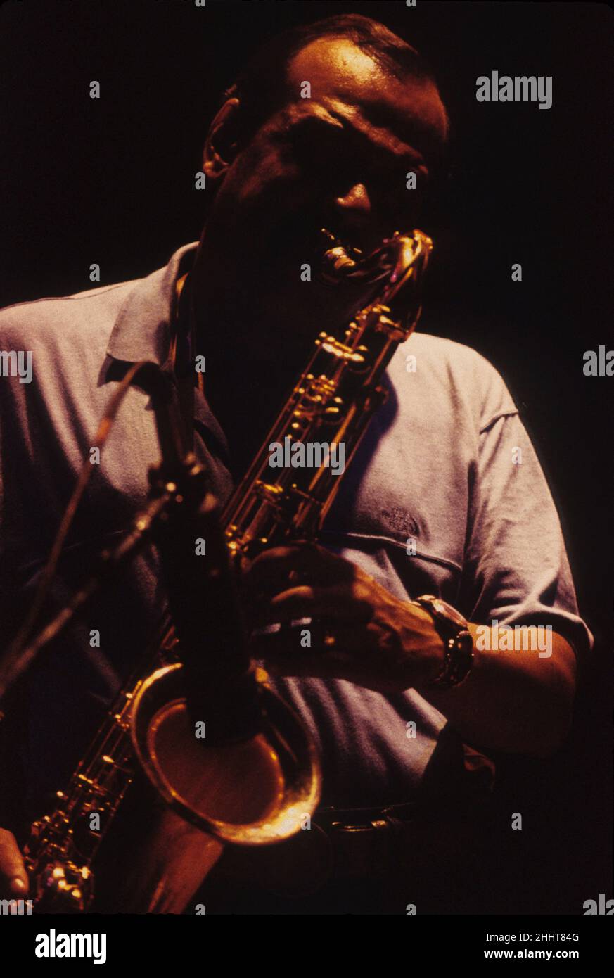 Ornette Coleman, American Free Jazz saxophone player Stock Photo