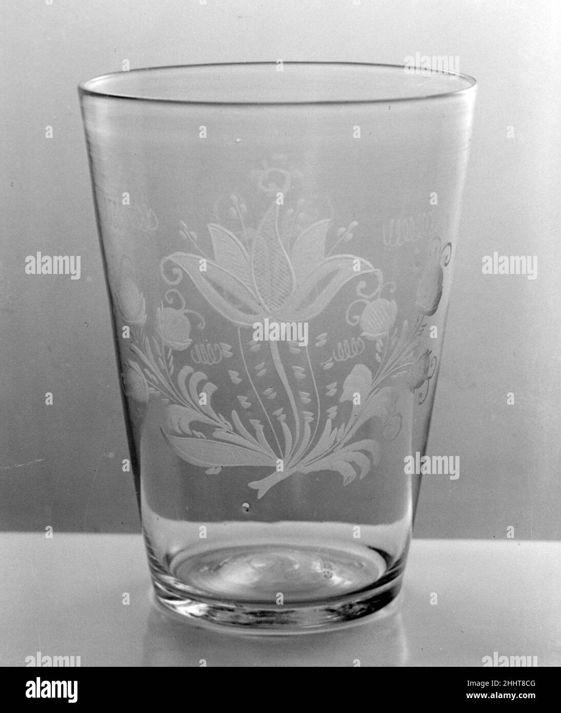 Flip or toddy glass, Dutch, 18th century, Dutch, Glass, Height: 7 7/8 in.  (20 cm), Glass Stock Photo - Alamy