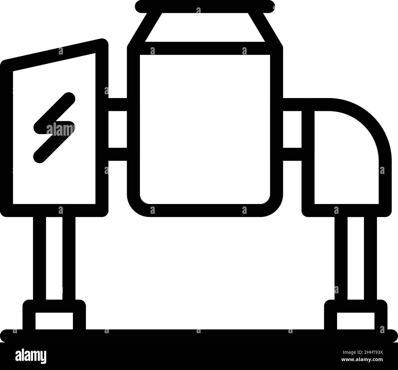 Construction mixer icon outline vector. Cement truck. Mix building ...