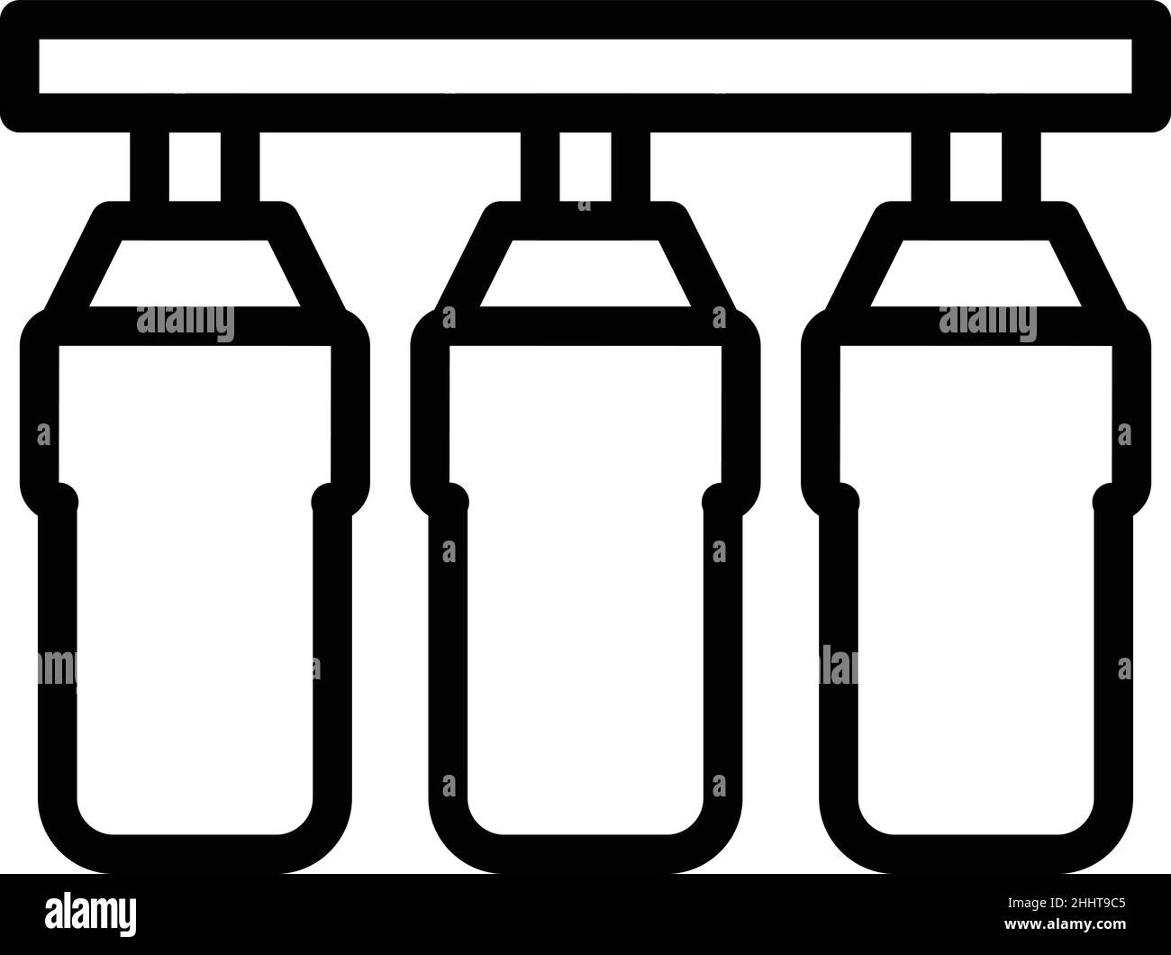 Osmosis treatment icon outline vector. Water filter. System filtration Stock Vector