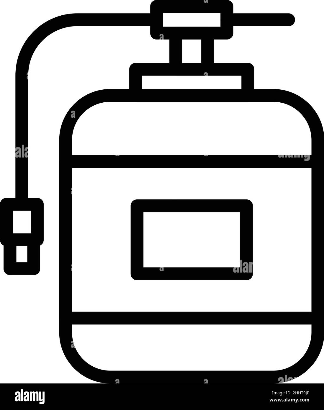 Pump tank icon outline vector. Water osmosis. Filtration plant Stock Vector